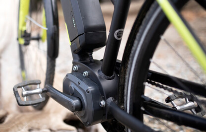 Close up of an ebike